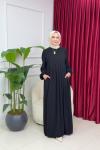 LEYLA ELBİSE - SİYAH