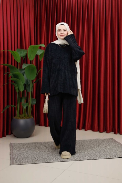 Soft Angora Takim  Si̇yah
