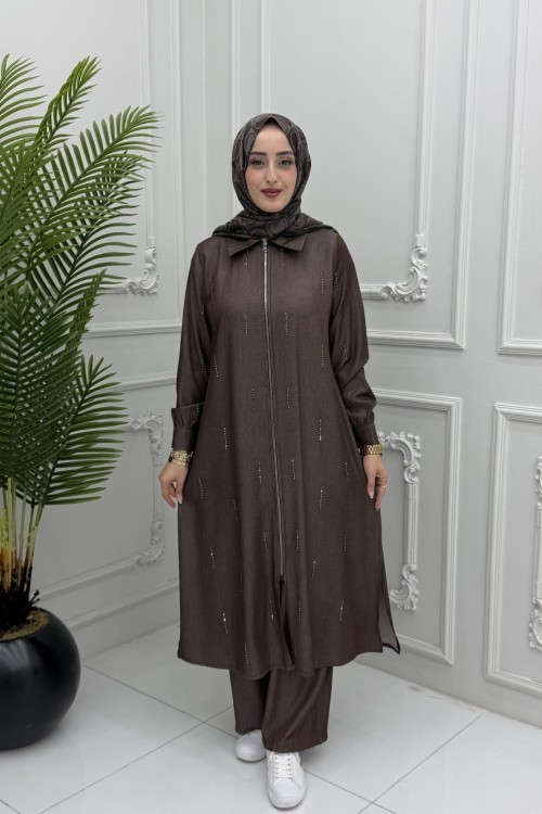 Ayça Takım Kahverengi