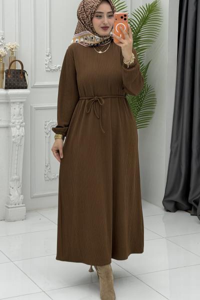 Buğlem Elbise Kahverengi