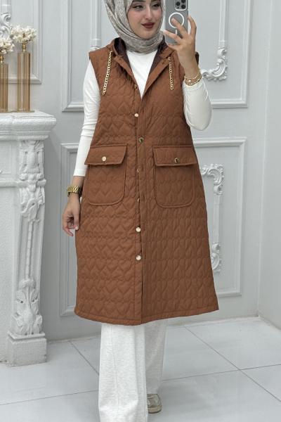 İdil Şişme Yelek Taba