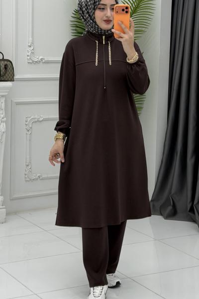 Lara Takım Kahverengi