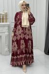 Nilüfer Elbise Bordo