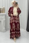 Nilüfer Elbise Bordo