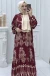 Nilüfer Elbise Bordo