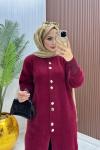 Angora Hırka Bordo Bordo
