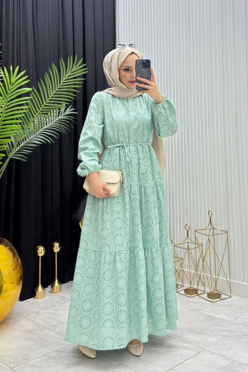 Aylen Elbise Mint Yeşili  Mint Yeşili