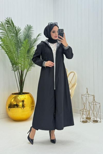 Bade Tesettür Trenç  Siyah
