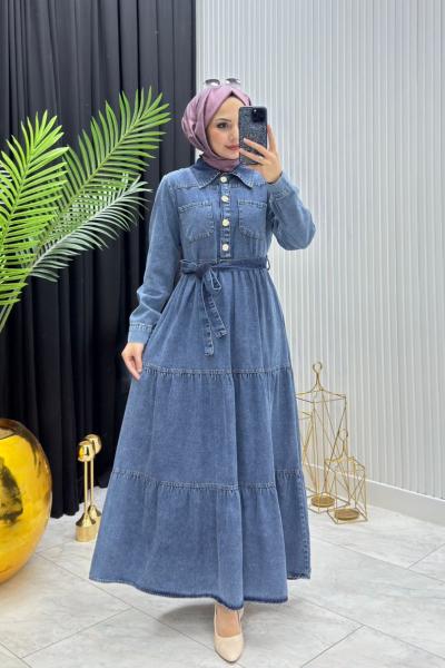 Beta Elbise Açık Mavi Açık Mavi