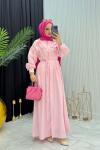 Çiçek Elbise Pembe Pembe