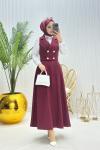Dali Tesettür Takım Bordo Bordo