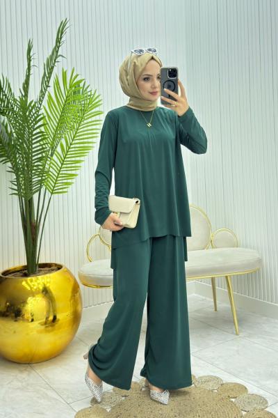 Ekonomix Tesettür Takım Zümrüt Zümrüt