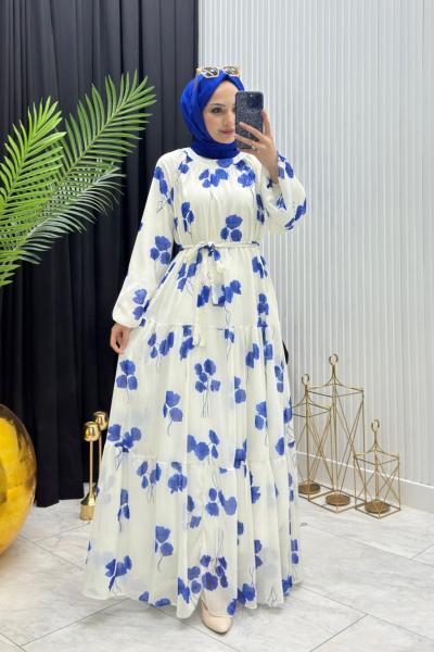 Gelincik Elbise Saks Mavisi  Saks Mavisi