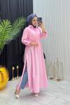 GÖMLEK TUNİK PEMBE Pembe