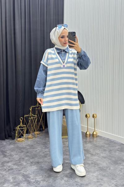 Kotlu Takım Bebe Mavisi Bebe Mavisi