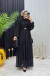 Lady Elbise Siyah Siyah