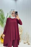 Lavin Tesettür Takım Bordo Bordo