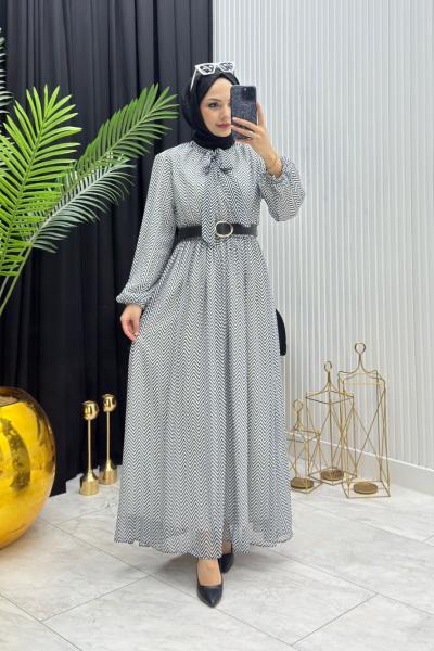 Leyla Elbise Siyah Siyah