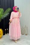 Maylen Elbise Pembe Pembe