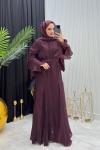 Maysa Elbise Bordo Bordo