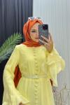 Maysa Elbise Sarı Sarı