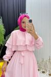 Melis Elbise Pembe Pembe