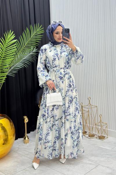 Meloni Elbise Mavi Mavi