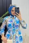 Merve Elbise Mavi Mavi