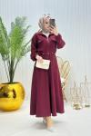 Mini Tesettür Takım Bordo Bordo