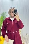 Mini Tesettür Takım Bordo Bordo