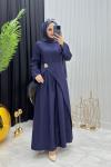 Nalya Elbise Lacivert Lacivert