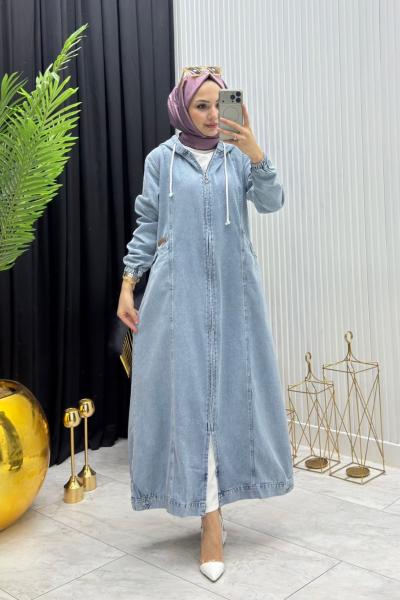 Nergiz Kot Kap Açık Mavi Açık Mavi