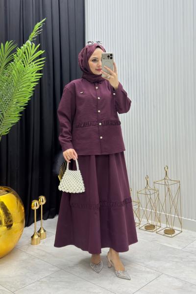 Sera Takım Bordo Bordo