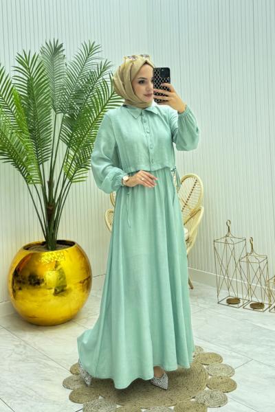 Seren Elbise Mint Yeşili  Mint Yeşili