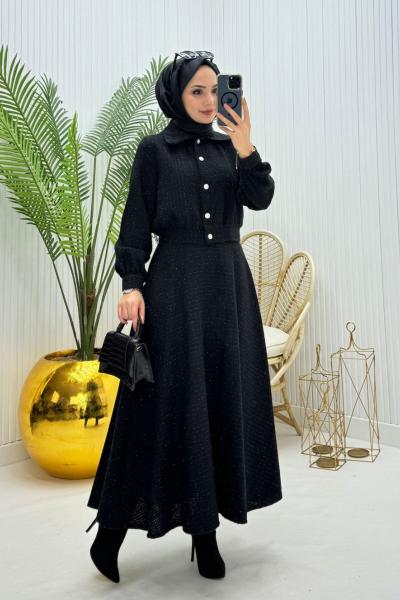 Sevgi Tesettür Takım Siyah  Siyah
