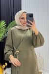 Viral Elbise Haki Yeşili Haki