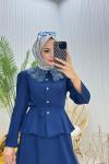 Viral Tesettür Takım Lacivert  Lacivert