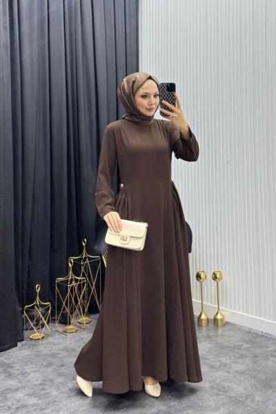 Zarif Elbise Kahverengi Kahverengi