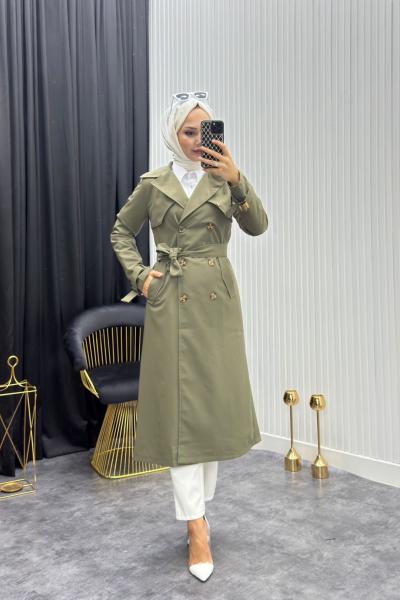 Zincir Detay Trenç Haki Yeşili  Haki