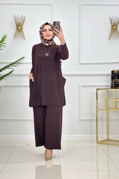 Almina Takım  Kahverengi
