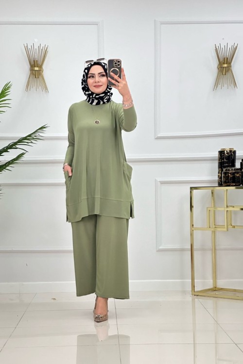 Almina Takım  Mint Yeşili
