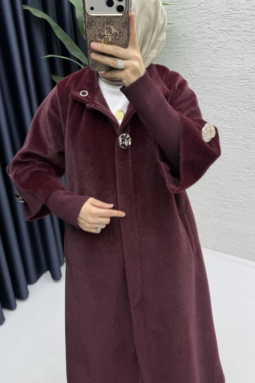 Angora Kaban Tesettür Giyim Mürdüm