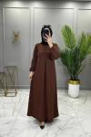 Aybüke Elbise Kahve Kahverengi