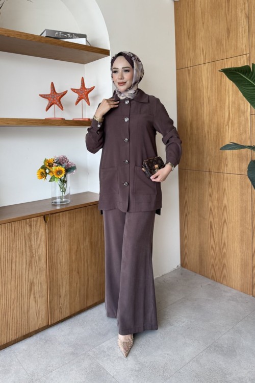 Aysima Takım Kahverengi