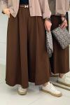 Baggy Etek Pantolon  Kahverengi̇