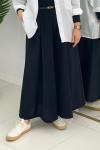 Baggy Etek Pantolon  Si̇yah