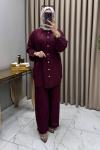 Büşra Takım Bordo Bordo