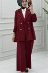 Diana Ceket Takım Bordo
