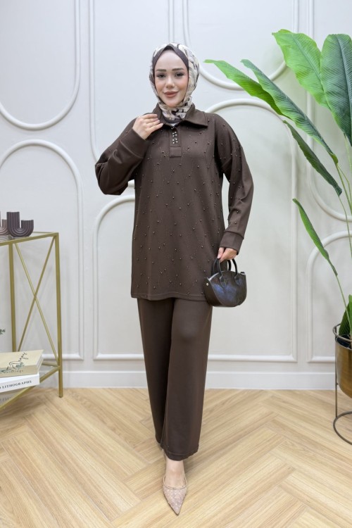 Dilara Takım Kahverengi