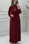 Eflin Etek Takım Bordo